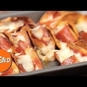 How To Make Mini Pizza Tacos | Easy Oven Baked Tacos | Twisted