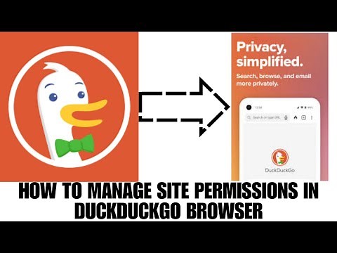 HOW TO MANAGE SITE PERMISSIONS IN DUCKDUCKGO BROWSER