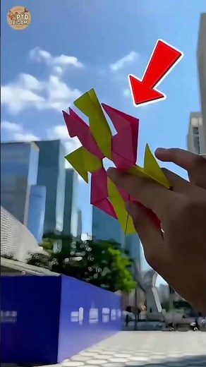 How to Make an 8-Piece Origami Ninja Star – Modular Shuriken ⭐️#origami #shorts