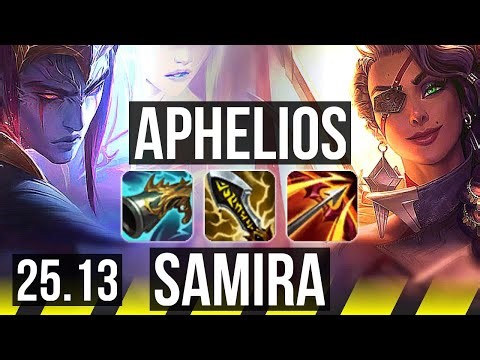 APHELIOS & Pyke vs SAMIRA & Thresh (ADC) | Legendary, 14/4/12 | KR Master | 25.13