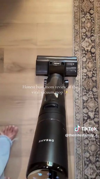 This vacuum mop is absolutely changed the game for me! It is my favorite cleaning tool that makes it fun, quick and easy! I don’t even pull a broom out anymore because this gets all the way up to the baseboards and picks up literally everything! #vacuummop #dreame #tiktokbonus #giftsforher #homemaking