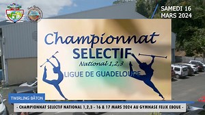 2.4K views · 19 reactions | #Twirlingbâton | Depuis samedi, le Gymnase Félix Éboué de Trois-Rivières reçoit tous les club de la Guadeloupe de Twirling bâton autour de ce championnat PRE SELECTIF national 1,2,3 organisé par la Ligue de Guadeloupe. Objectifs les régionales. Christelle AGUILAS, la présidente de la Ligue nous dresse le programme de ce week-end de compétition. | Mairie de Trois-Rivières-Guadeloupe | Facebook