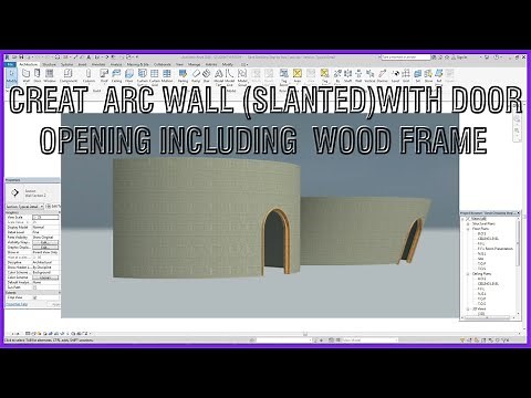 Revit A Arc Slanted Wall Opening (Family)with Frame Tutorials
