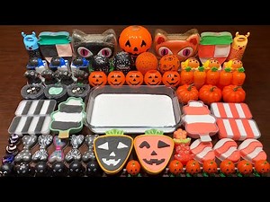 HAPPY HALLOWEEN SEASON - Mixing Makeup & MAGIC CLAY & More Into GLOSSY Slime! Satisfying Slime #1430