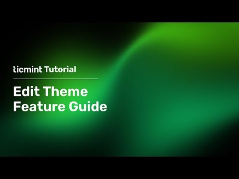 How to Edit Theme on Ticmint Dashboard | Event Page Customisation Guide