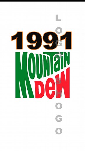 Mountain Dew logo Evolution #mountain #history #trending