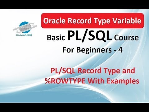 Record %ROWTYPE variable in oracle pl sql example - PL SQL record type in oracle - Oracle rowtype