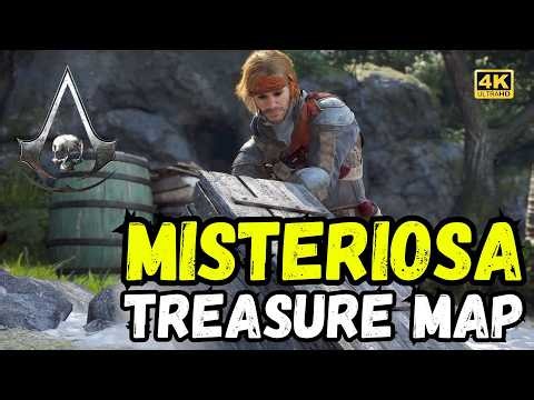 Assassin's Creed Black Flag Resynced | Misteriosa Treasure Map & Chest Location 🗺️🏝️ 4K 60FPS