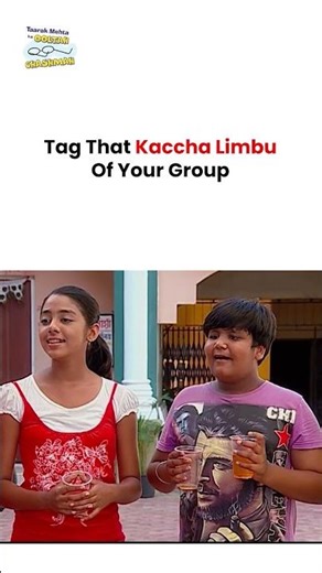 Tag That Kaccha Limbu Of Your Group ! #tmkoc #funny #comedy #jethalal #entertainment #taarakmehta