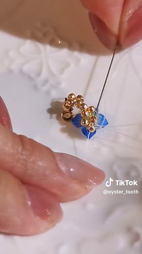 Handmade Flower Beaded Bracelet with Seed Beads | TikTok