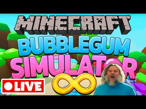 🔴LIVE - Building Bubble Gum Simulator Infinity in Minecraft