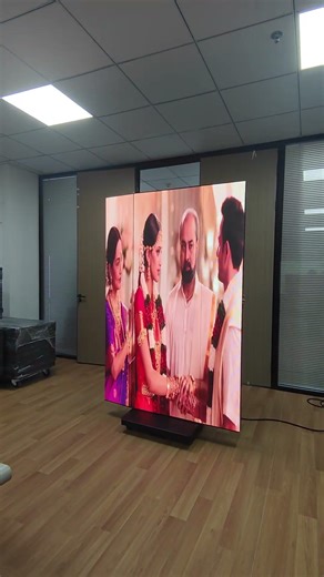 This Screen Unfolds Into 3 Panels… Mind Blown 🤯 #linsnled #ledscreen #ledposter