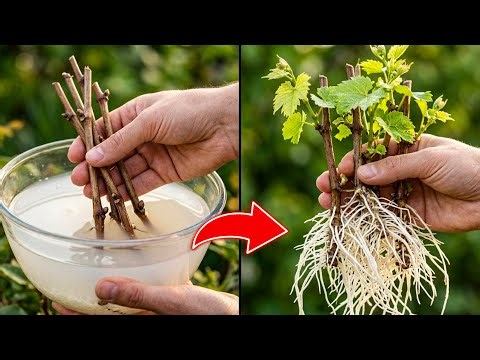 Just Dip Grape Cuttings in This and Watch Roots Grow Like Crazy in Days