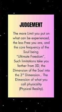 💖The Aspect of Judgement for 5D Ascension💙🕊#5d