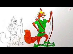 How to draw Robin Hood the Fox