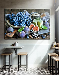 Feigen und Trauben Küche Print: Obst Stillleben Art (Digitaler Download) - Etsy.de