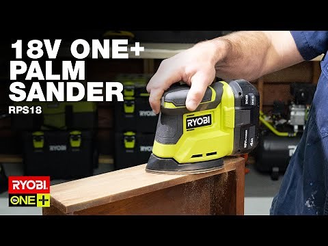 RYOBI 18V ONE+ Palm Sander (RPS18) in action