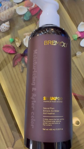 Bremod colour protection and moisturising shampoo for colour and dry rough hair . Color enhancement, Intensifies and enhances hair color. Helps sustain vibrancy between dyeing sessions. Moisturizes and nourishes hair. Gentle cleansing,Prevents color stripping. Guards against sun damage. Gentle on scalp and hair. . https://sheezbeautybasket.pk/ . #colourprotectionshampoo #shampoo #haircare #haircareroutine #hairtutorial #pakistan | Bremod Hair Expert