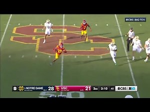 John Humphrey Gets The INTERCEPTION vs. Notre Dame | USC Football | 11/30/2024