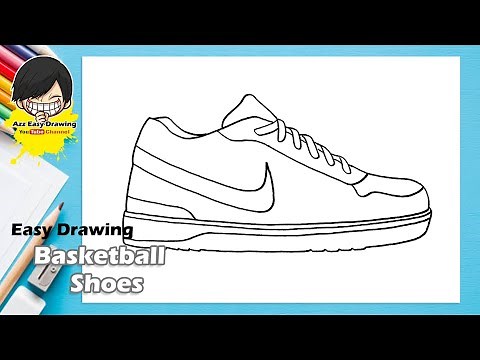 Easy Basketball Shoes Drawing