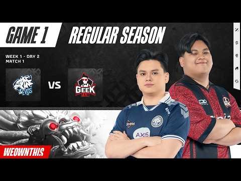 EVOS vs GEEK | Regular Season Week 1 Day 2 | Game 1 | #MPLIDS17