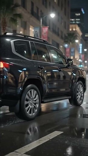 All-New Land Cruiser 2026 – Black on Wet Roads #toyota #landcruiser #2026