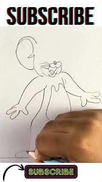 Drawing Jerry from Tom and Jerry 🐭 Step by Step I