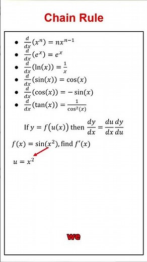Solving Derivatives With The Chain Rule #mathmethods #maths #vce