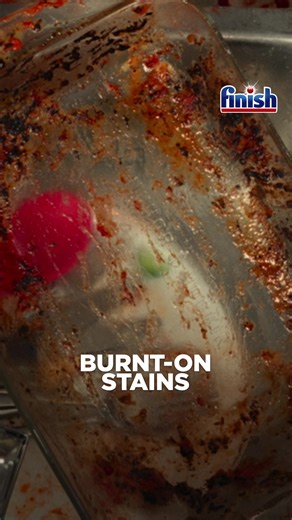 Our best dishwasher tablet yet has 3x cleaning power to tackle burnt & dried on stains. Giving you a superb finish every time | Finish UK
