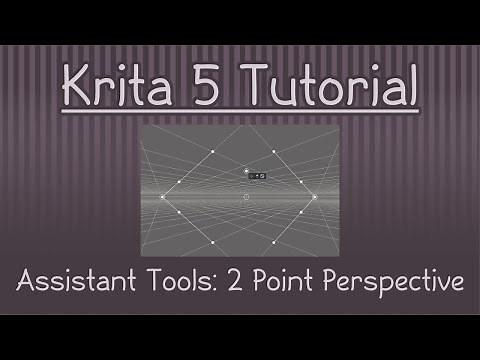 Krita 5.1 Tutorial: Assistants Tools - 2 Point Perspective