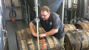 On today's #TuesdaysWithTom, Tom is extracting the Midnight Snark from the Witherspoon Distillery bourbon barrels.. | Rabbit Hole Brewing
