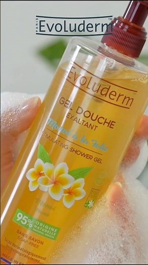Évadez-vous sous la douche avec le gel douche au Monoï d’Evoluderm 🌴🌼✨