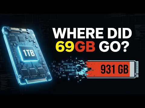 Why your 1TB drive shows 931GB (you didn’t get scammed)