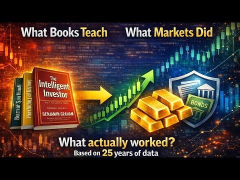 25 Years of Data: What Stocks, Gold or Bonds really win? | Investment books vs Reality #investing 