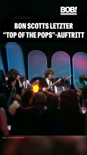 Bon Scotts letzter Auftritt?! 🤘 #bonscott #acdc #topofthepops #touchtoomuch #rocklegend #throwback