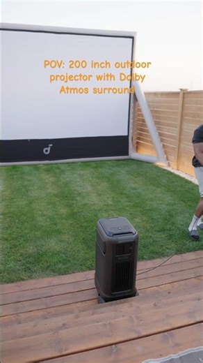 Turn your Backyard into the ultimate outdoor home theater with this projector