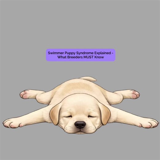 Swimmer puppy syndrome (also called splay leg syndrome) can look alarming, but early recognition and correct intervention can make a huge difference. In this video I explain what swimmer puppies look like, why it happens, and what breeders should be watching for during early development. Breeding isn’t luck — it’s skill. Follow for evidence-based neonatal puppy care and breeder education. Or better still join the Canine Breeder Academy #swimmerpuppy #swimmerpuppysyndrome #splaylegpuppy