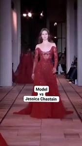 Model vs Jessica Chastain . . . . #model #fashion #celebrity #jessicachastain #style #design #designer | My Attire