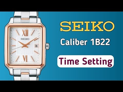 How to set time on Seiko Radio Controlled SWFH140 | Caliber 1B22