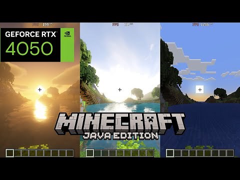 Minecraft Java RTX 4050 Laptop Test + Shaders (1080p 1440p 4k | Ryzen 7 7840HS | HP Victus 16)