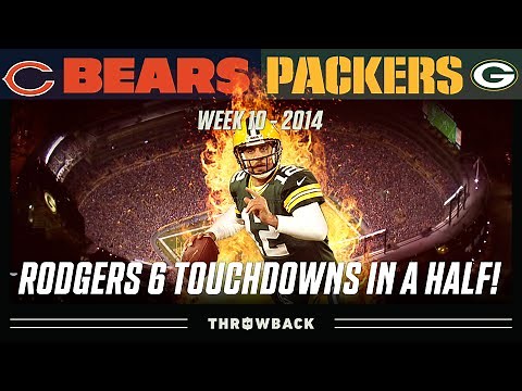 Aaron Rodgers 6 Touchdowns in the First Half! (Bears vs. Packers 2014, Week 10)