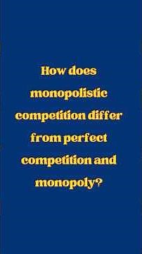 Monopolistic competition VS Perfect competition and Monopoly #elasticityofdemand #economics #yt