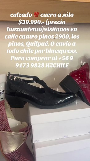 Nueva línea de calzado 100% cuero hecho en Chile