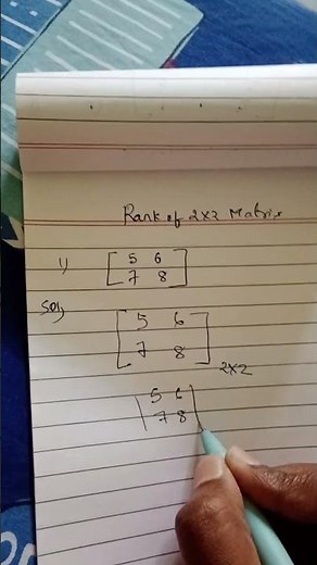 finding rank of the matrices