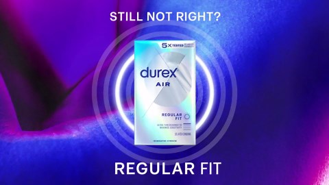 Durex Air Condoms, Extra Thin, Transparent Natural Rubber Latex Condoms for Men, Regular Fit, FSA & HSA Eligible, 10 Count