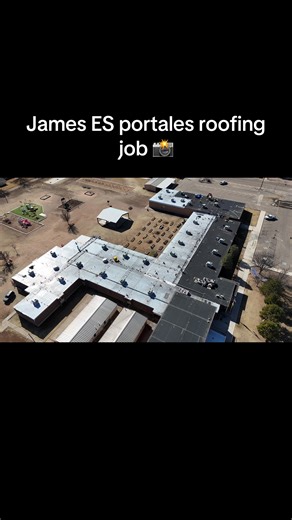 Drone Views of Portales Roofing Job in New Mexico