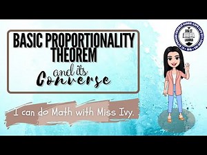 Basic Proportionality Theorem and Its Converse