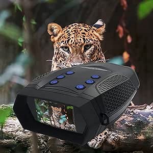 Night Vision Goggles 3'' Display Screen 4K Night Vision Binoculars Resolution 1968ft Visible Distance In Total Darkness, Can Save Pictures and Videos with 32GB Card Suitable for Outdoor Hunting Hiking