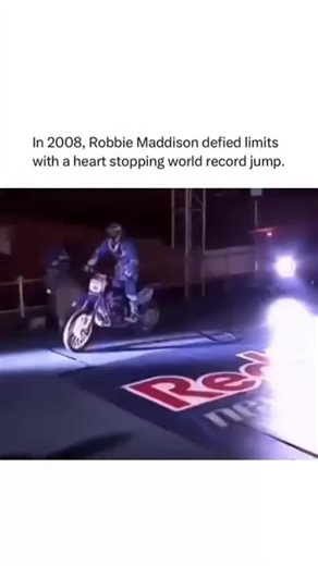 Answer All Questions on Instagram: "Like this content? Follow us @answerallquestions for more ❤️ In 2008, at Melbourne’s electrifying “Night of World Records,” Australian daredevil Robbie Maddison stunned the world. Racing toward the ramp on his bike, he launched into the night sky, achieving jumps that seemed impossible—first 316 feet, then 342, and finally an astonishing 350.98 feet with a flawless landing. In a single night, Maddison didn’t just break the world record—he rewrote it three time