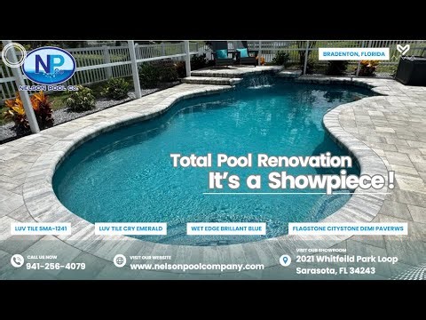 Before & After: Wet Edge Brilliant Blue - Pool Renovation by Nelson Pool Company